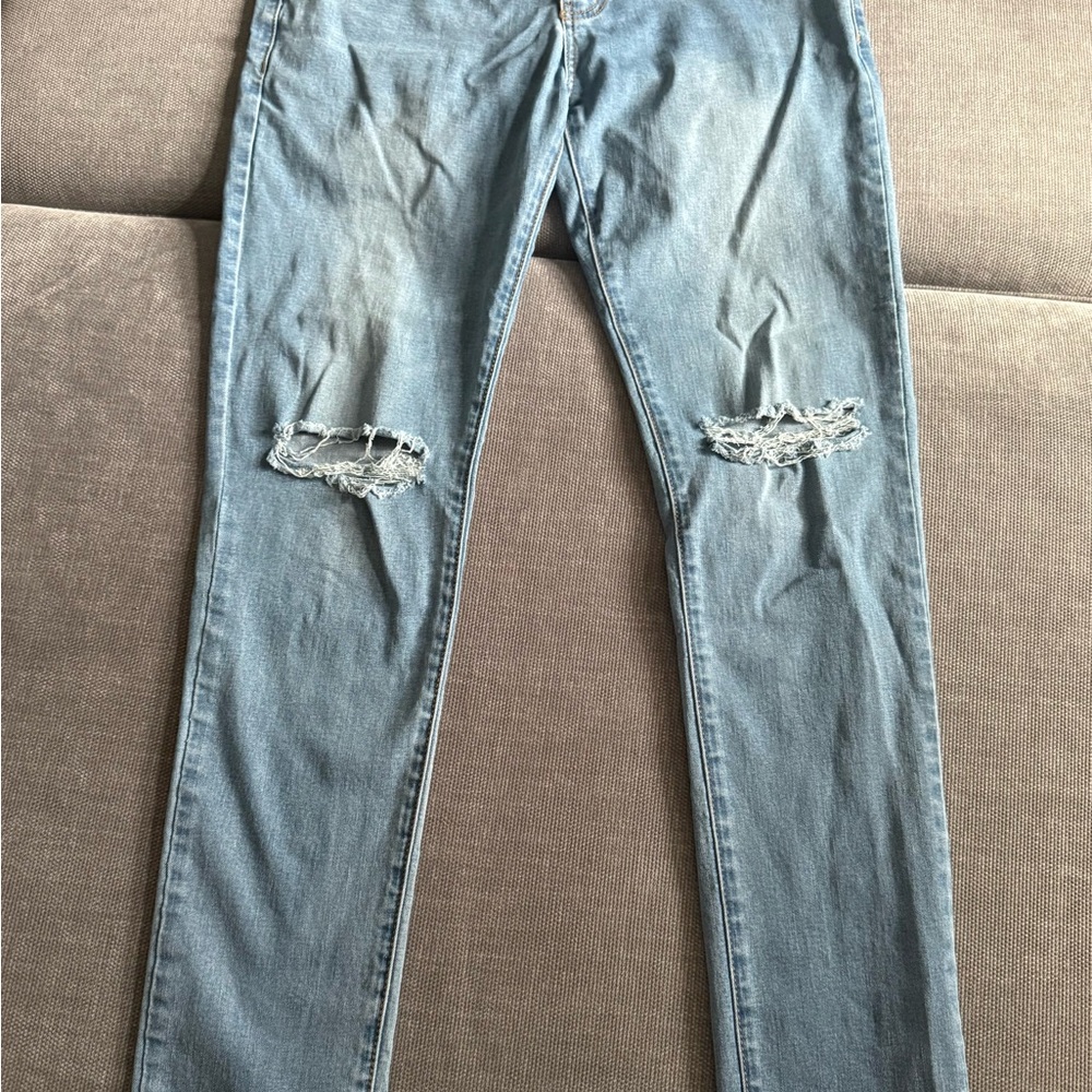 Forever 21 Men Light Blue Denim Jeans